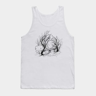 Turtle pen art Tank Top